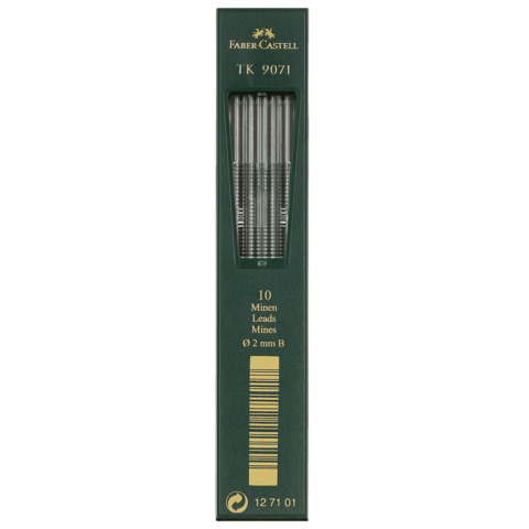 Astuccio 10 mine B Faber-Castell TK 9071 2 mm - 127101