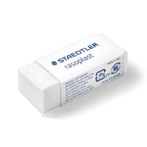 Gomma Rasoplast per matita Staedtler - 43 x19 x13 mm - bianca - conf. 30 pezzi - 526B30