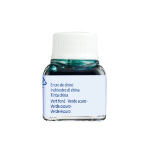 Flacone inchiostro di china Pelikan 523-17 da 10 ml - verde scuro - 201566
