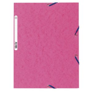 Cartelletta Exacompta a tre lembi con elastico elastico diagonale - conf. 10 pezzi - 55550E