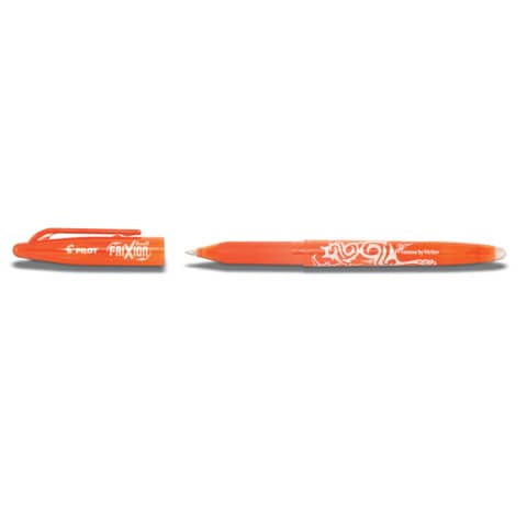 Penna a sfera cancellabile Pilot Frixion Ball punta 0,7 mm arancio - 006598
