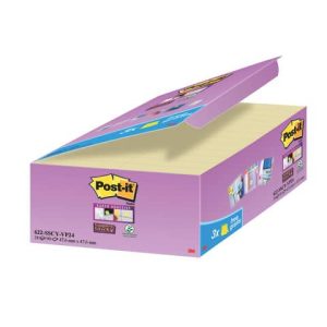 Foglietti Post-It® Super Sticky 21+3 blocchetti 90 fogli/blocchetto Canary Yellow 47,6x47,6 mm - 7100234510