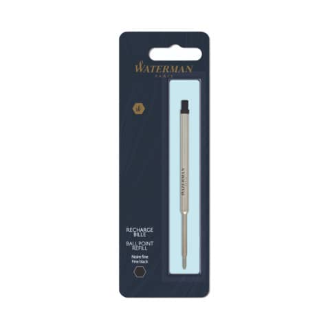 Refill penna a sfera Waterman in blister - punta fine - nero - 1964017