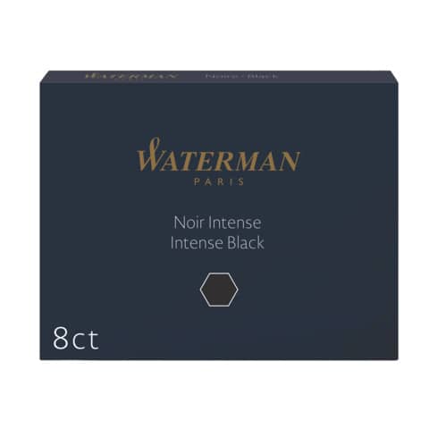 Cartucce inchiostro per Stilografica Waterman in conf. 8 pezzi Waterman inchiostro nero - S0110850