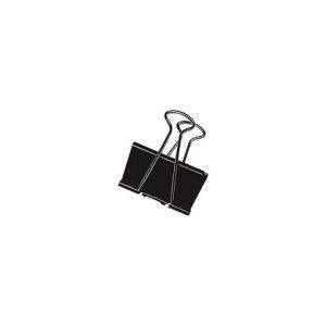 Molle Double Click Q-Connect Foldback nero 24 mm conf. da 10 - KF01283