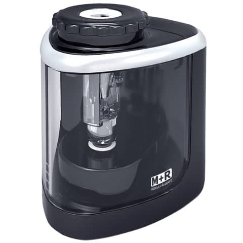 Temperamatite da tavolo M+R colore trasparente a batteria 9870000