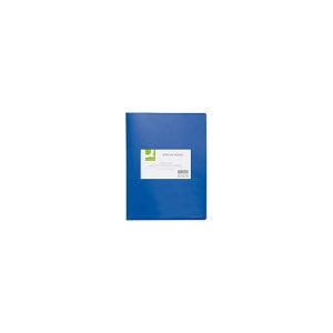 Portalistini in polipropilene con 40 tasche Q-Connect formato A4 - blu opaco - KF01259