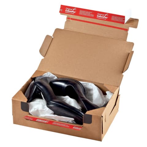 Scatola fustellata per e-commerce ColomPac conf. 10 pz - cartone ondulato avana - formato XL 40x30x20 cm CP069.08