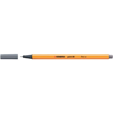 Fineliner Stabilo Point 88® 0,4 mm grigio di payne 88/98