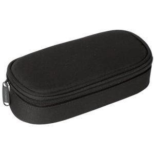 Astuccio ovalino small con cerniera Donau - 21x5,5x10,5 cm nero - 322118023