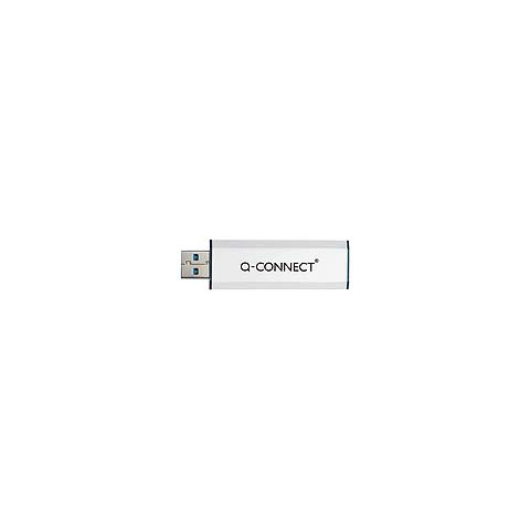 Chiavetta USB in blister Q-Connect Super Speed 3.0 argento/nero 8 GB KF16368