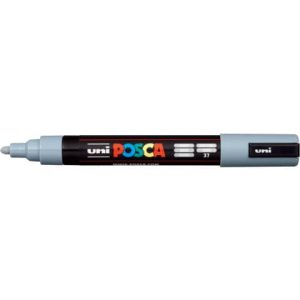 Marcatore a tempera Posca Uni-Ball punta media 2,5 mm grigio M PC5M GR