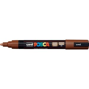Marcatore a tempera Posca Uni-Ball punta tonda 1,8-2,5 mm marrone M PC5M M