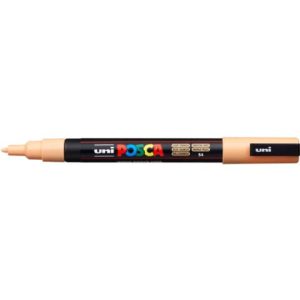 Marcatore a tempera Posca Uni-Ball punta tonda 0,9-1,3 mm arancio chiaro M PC3M ACC