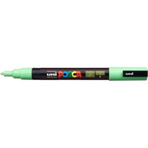 Marcatore a tempera Posca Uni-Ball punta tonda 0,9-1,3 mm verde chiaro M PC3M VC