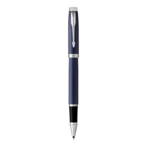 Penna roller Parker IM punta F inchiostro nero Blue GT 1931661