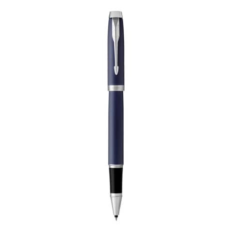 Penna roller Parker IM punta F inchiostro nero Blue GT 1931661
