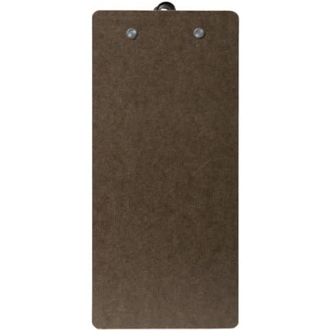 Portaconto in legno pressato Securit® con clip in acciaio 26,5x11,5 cm - marrone - MC-CBBP-BR
