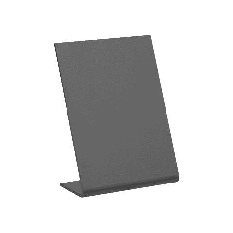 Lavagnette da tavolo a L Securit® in acrilico nero - A7 - conf. 5 pezzi - TBA-BL-A7