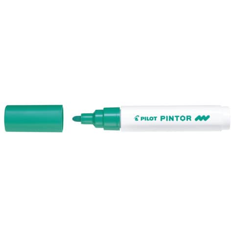Marcatore multisuperficie Pilot Pintor a base d'acqua punta in fibra 4,5 mm verde - 002386