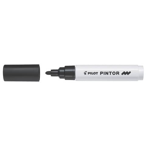 Marcatore multisuperficie Pilot Pintor a base d'acqua punta in fibra 4,5 mm nero - 002383