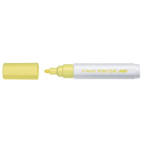 Marcatore multisuperficie Pilot Pintor a base d'acqua punta in fibra 4,5 mm giallo pastello - 002370