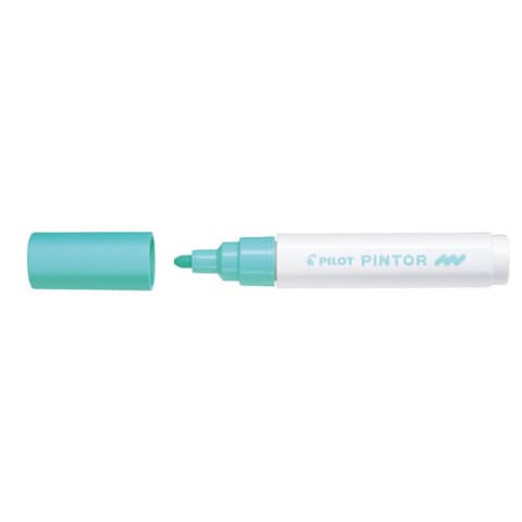 Marcatore multisuperficie Pilot Pintor a base d'acqua punta in fibra 4,5 mm verde pastello - 002371
