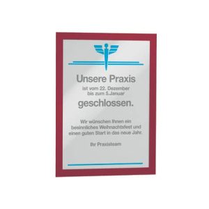 Cornice espositiva Durable Duraframe® A4 236x323 mm rosso - conf. 10 pz - 4882-03