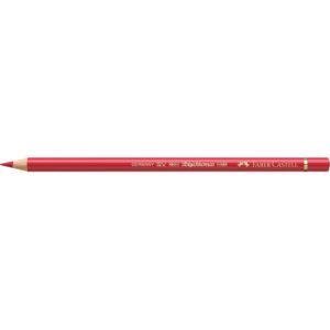 Matite colorate permanenti Faber Castell Polychromos mina 3,8 mm conf. 6 pezzi - rosso intenso - 110223
