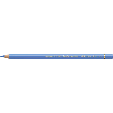 Matite colorate permanenti Faber Castell Polychromos mina 3,8 mm conf. 6 pezzi - oltremare chiaro - 110140