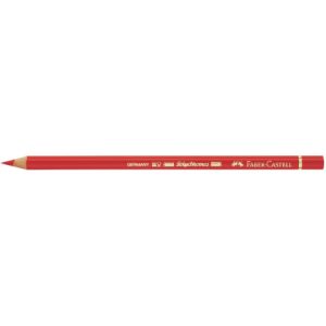 Matite colorate permanenti Faber Castell Polychromos mina 3,8 mm conf. 6 pezzi - rosso  scarlatto intenso - 110219