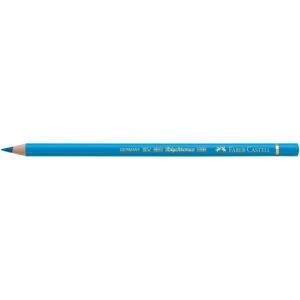 Matite colorate permanenti Faber Castell Polychromos mina 3,8 mm conf. 6 pezzi - blu ftalico - 110110