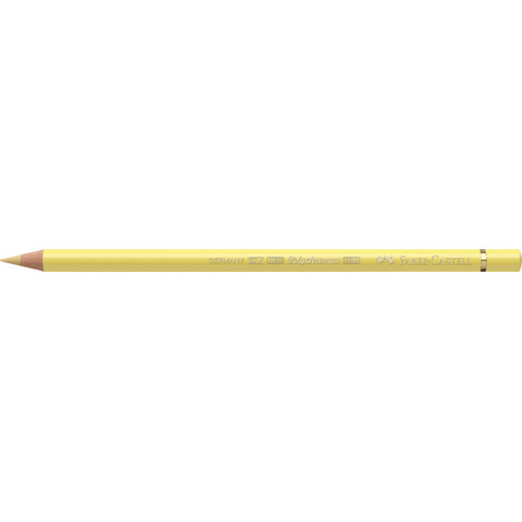 Matite colorate permanenti Faber Castell Polychromos mina 3,8 mm conf. 6 pezzi - giallo paglierino - 110102