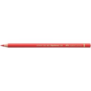 Matite colorate permanenti Faber Castell Polychromos mina 3,8 mm conf. 6 pezzi - rosso geranio chiaro - 110121