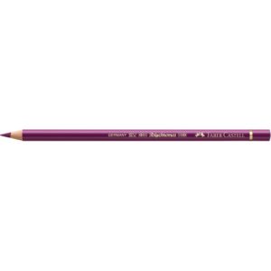 Matite colorate permanenti Faber Castell Polychromos mina 3,8 mm conf. 6 pezzi - magenta - 110133