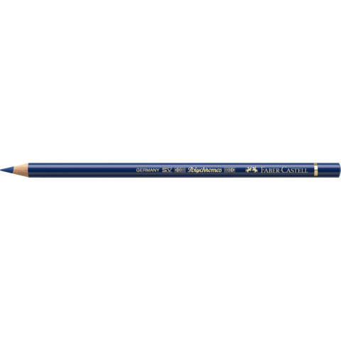 Matite colorate permanenti Faber Castell Polychromos mina 3,8 mm conf. 6 pezzi - blu india threne - 110247