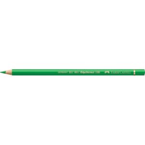 Matite colorate permanenti Faber Castell Polychromos mina 3,8 mm conf. 6 pezzi - verde foglia - 110112