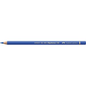 Matite colorate permanenti Faber Castell Polychromos mina 3,8 mm conf. 6 pezzi - blu cobalto - 110143