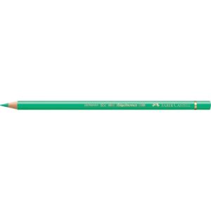 Matite colorate permanenti Faber Castell Polychromos mina 3,8 mm conf. 6 pezzi - verde ftalico chiaro - 110162