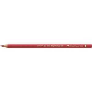 Matite colorate permanenti Faber Castell Polychromos mina 3,8 mm conf. 6 pezzi - rosso pompei - 110191