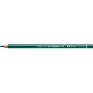 Matite colorate permanenti Faber Castell Polychromos mina 3,8 mm conf. 6 pezzi - verde di hooker - 110159