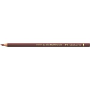 Matite colorate permanenti Faber Castell Polychromos mina 3,8 mm conf. 6 pezzi - siena bruciata - 110283