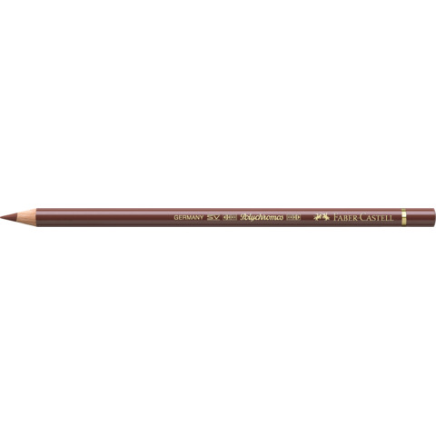 Matite colorate permanenti Faber Castell Polychromos mina 3,8 mm conf. 6 pezzi - siena bruciata - 110283