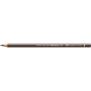 Matite colorate permanenti Faber Castell Polychromos mina 3,8 mm conf. 6 pezzi - torrone - 110178