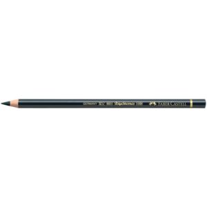 Matite colorate permanenti Faber Castell Polychromos mina 3,8 mm conf. 6 pezzi - nero - 110199