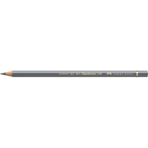 Matite colorate permanenti Faber Castell Polychromos mina 3,8 mm conf. 6 pezzi - grigio freddo IV - 110233