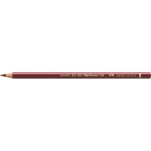 Matite colorate permanenti Faber Castell Polychromos mina 3,8 mm conf. 6 pezzi - rosso indiano - 110192