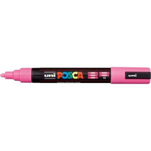 Marcatore a tempera Posca Uni-Ball punta tonda 1,8-2,5 mm rosa M PC5M RA