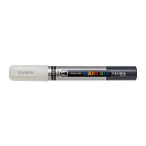 Marcatore a tempera LYRA Graduate Mark All punta tonda 2 mm bianco L6820001