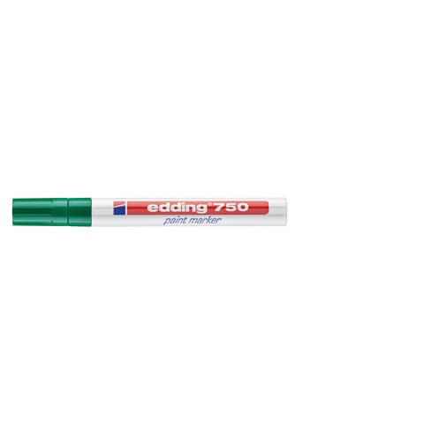 Marcatore a vernice edding 750 punta conica 2-4 mm verde E-750 004